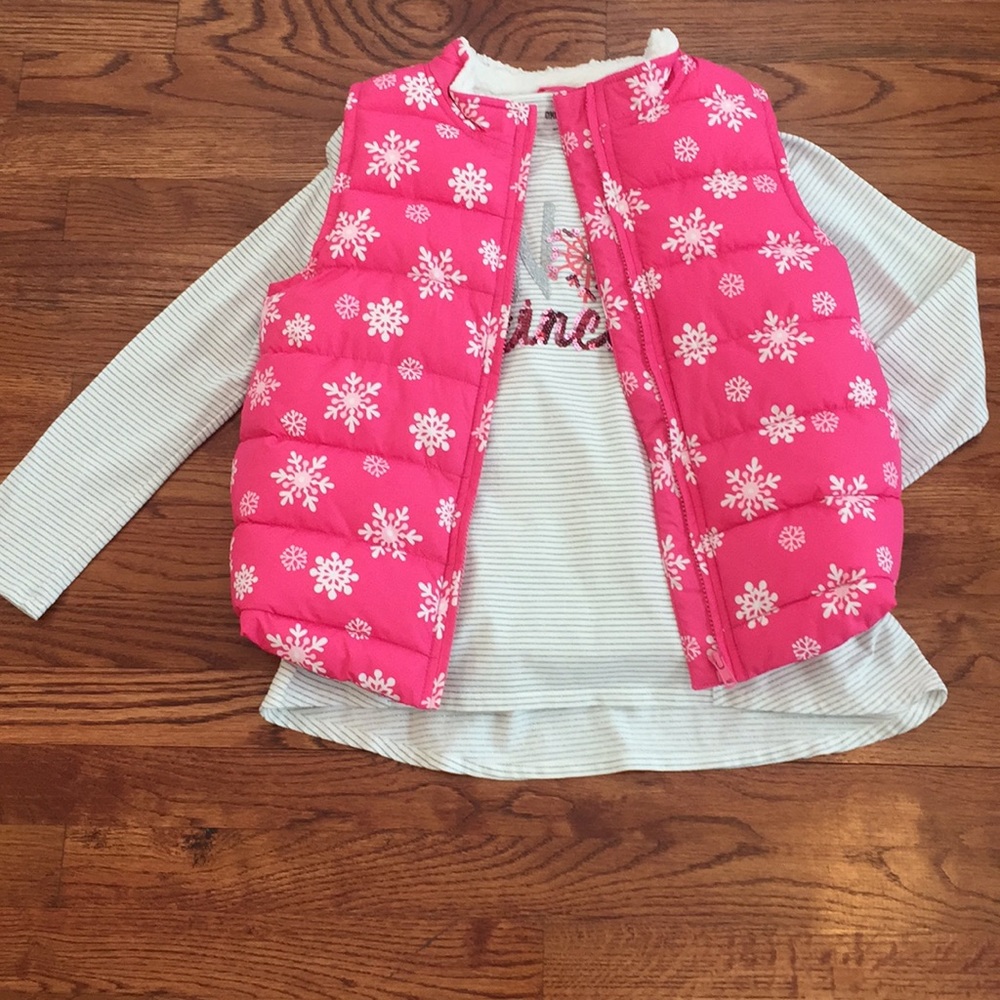 ❄️HP❄️ Gymboree puffer vest and top